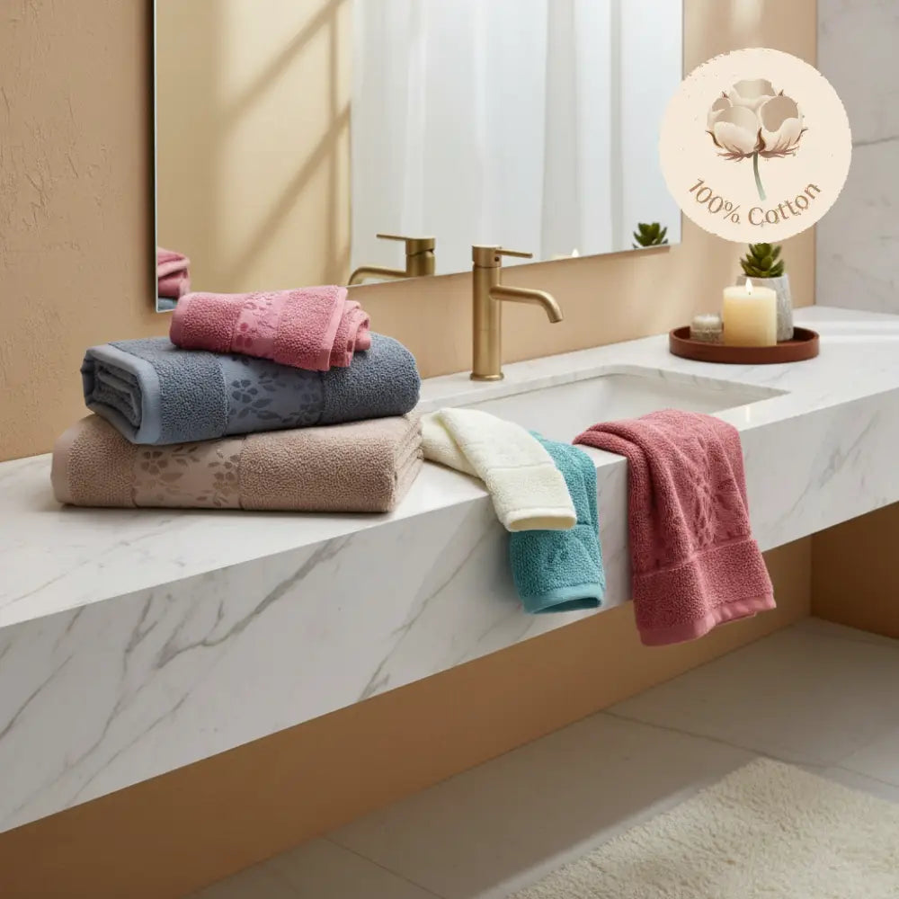 FLOWERYS– فوط قطنية فاخرة 100% بدرجة نعومة فائقة - ARLO